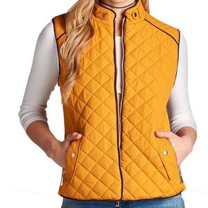 Active USA Golden Quilted Vest